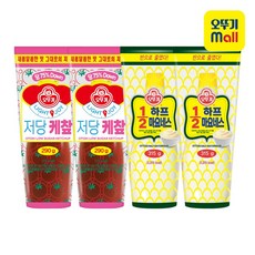 오뚜기 Light&Joy 저당 케챂 290g 2개+12하프마요네스 315g 2개, 단품