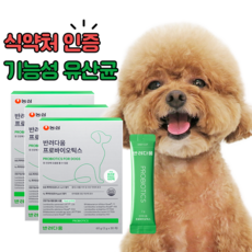 농심 반려다움 강아지 유산균 영양제 애견 펫 프로바이오틱스 30포, 30회분, 장건강/유산균, 3개