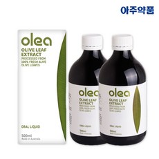 [본사 정품][1+1] 아주약품 목관리 필수품 올레아 올리브잎 추출액 500ml x 2병, 2개