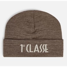 PRIMA CLASSE Wool blend hat with logo Dark Taupe 24IK1C00200060960
