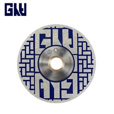 지스비 프리미엄 멀티 다이아몬드 날 125mm 타일 대리석 철근 콘크리트 절단 연마 GCD 05D 001, 1개