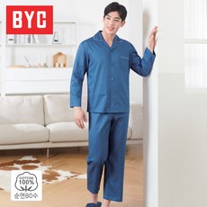 [BYC] 순면 80수 프리미엄 남성 상하 잠옷 BWT9530