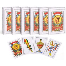 TheLinenLady 리넨 레이디 6 덱 스페인 플레잉 카드 카르타 에스파뇰라스 바라하스 오 널스 멕시코 브리스카스 푸에르토리코 데 포커 게임