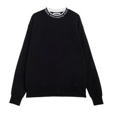 아크네 스튜디오 20FW 남성 풀턴 로고 립 스웨트셔츠 블랙 FN-MN-SWEA000176 BI0078-900