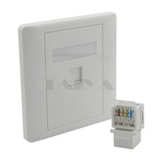 단일 포트 RJ45 월 플레이트, 한개옵션0