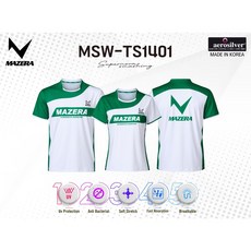 마제라 티셔츠 2023FW MSW-TS(M/W)1401 GR 남여 배드민턴 경기복 티셔츠 오남스포츠