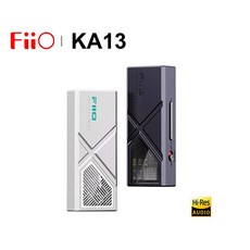 헤드폰앰프 FiiO KA13 USB DAC AMP 미니 데스크탑 모드 CS43131 SGM8262 칩 고해상도 오디오 3.5 + 4.4mm 550mW 전력 출력, 6.KA13 black, 없음 - ka13