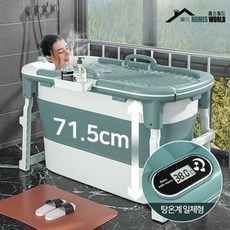 홈스월드 깊은욕조 접이식 반신욕기 탕온계형, 상품선택:민트