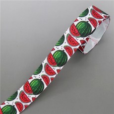 DHK 5 야드 해바라기 수박 인쇄 Grosgrain 리본 액세서리 Hairbow Headwear 장식 DIY 도매 OEM E1765, [02] 10533, [01] 22mm, 10533, 1개