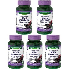 네이처스 트루스 블랙 엘더베리 1000mg, 5개, 100정