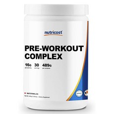 뉴트리코스트 프리-워크아웃 수박맛 1개 489g 1서빙 16.31g 30회분 Preworkout Complex Rev 2 [30 SERV] [Watermelon]