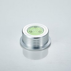내장된 속도 측정 및 레벨링 도구를 사용한 체중 안정기 - 알루미늄 합금 내식성 비닐 하이파이 디스크 LP 레코드 플레이어용 턴테이블 클램프 골드, Silver