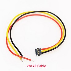 리튬 배터리 와이어 78171 78172 케이블 소켓 싱글 헤드 MX1 2 mm 커넥터 1 2mm 피치 2P 3P 4P 10cm 10, 3개