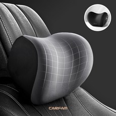 카펨 3D 메모리폼 목쿠션 차량용 목쿠션, 1개, 블랙