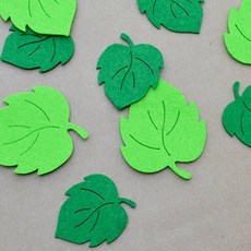 (몽스쿨)DS0055 나뭇잎 펠트 10P, 단품