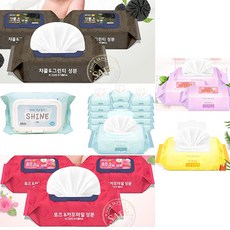 국산 샤인 물티슈 캡형 100매 15팩, 2.샤인물티슈(보라/파랑100매)_캡형, 15개
