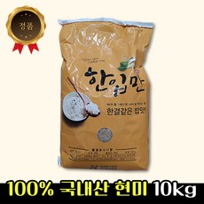 한입만 현미 국내산현미 찰현미 현미쌀 10키로, 1개, 10kg