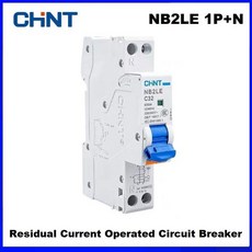 CHINT NB2LE RCBO 잔류 작동 회로 차단기 누설 보호 스위치 18mm 1P + N 30mA, 1개 - n30le