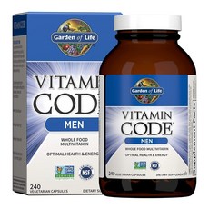 Garden of Life Vitamin Code Men 240 Vegetarian, 1병, 상세설명참조