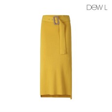 듀엘 골지 니트 스커트 D194KSD041 YE