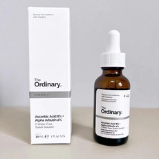 [인기 상품] The Ordinary 디오디너리 아스코빅 애씨드 8%+알파 알부틴 2% 30ML, 1개