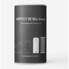 Vipp 휴지통 17L 18L 전용 비닐 쓰레기 봉투 15매 1개 봉지 덴마크