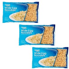 Great Value Wide Egg Noodles 16 oz (Pack of 3) 값 비싼 계란면 453.6g (3 개입), 1