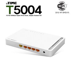 ipTIME T5004 4LAN 포트 기가비트 유선공유기, ipTIME T5004 + 랜케이블[cat5.2M]