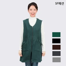 겨울 모직 지퍼앞치마, M(AE276), 검정