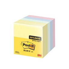 사무용품 3M 포스트 잇 노트 654 5A 알뜰팩 76x76mm 박스 36개