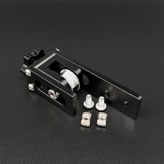 2020 프로파일 타이밍 벨트 텐셔너 탄성 클램프 블록 조절기 X 축 2GT 3D 프린터 부품 6mm 타이밍 벨트 CR10S Ender3 Pro V2, Black, Black, 1개