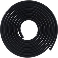 Gmailmall 4mm 내경 저압 호스 실리콘 3m 고온 진공 외부 직경 9mm Marke 554931, Schwarz-4mm, 1개