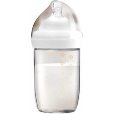 HXR 병 신생아 유리병 신생아 신생아 병 유리 와이드 보어 병 180ML/240ML 1PCS(크기: 180ML), 단일옵션