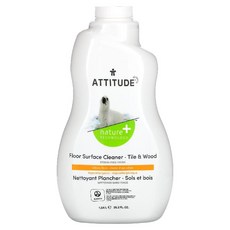 ATTITUDE 바닥 표면 세척제 타일 및 목재용 시트러스제스트 1.04l, 1개, 1.04l(35.2fl oz), 1.04l(35.2fl oz)