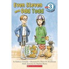 paperback Book Even Steven and Odd Todd Level 3 페이퍼백 책 Even Steven and Odd Todd 레벨 3(안녕하세요 수학 독