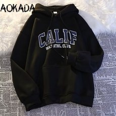 AOKADA 맨투맨 남자 빅사이즈 루즈핏 도톰 기모맨투맨 긴팔 후드티