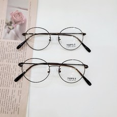 동그리 메탈 학생안경테 동글이 브라운 TOPS2 1648 48
