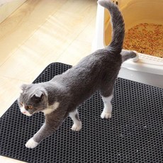 청소가 쉬운 사막화방지 고양이 화장실 모래매트, 고양이모래매트그레이45*60, 1개