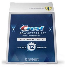 Crest 3D Whitestrips 프로페셔널 화이트 치아 미백 스트립 키트 40개(20개 팩) 미국 472147