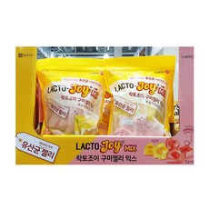 [종근당건강] 락토조이 구미 젤리 믹스 24봉 (복숭아맛 12 + 망고맛 12)