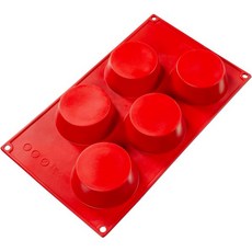 팻 다디오의 SMF-032 실리콘 베이크웨어 9-캐비티 마들렌1온스, 11.75 x 6.75 Inch, 5-Cavity Muffin (4.57 oz), 1개