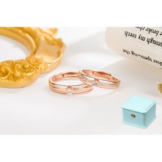 르떼르넬 JSCR040 Silver 서로 연모하다 결혼 프로포즈 기념일 실버 로즈골드 커플 반지 은반지 커플링