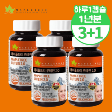 루테인 비타민A 노안 눈영양제 눈에좋은 영양제 루테린 누태인 뉴테인 류태인 로돕신 카로티노이드 베타카로틴 영양제, 60정, 4개