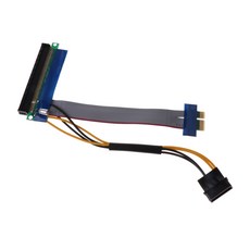 STKpci-e 1x ~ 16x 전원 공급 pcie 연장 어댑터 라이저 카드 유연성 케이블, 1개