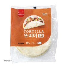 삼립 밀 또띠아 8호 2봉 24장입 타코 부리또 브리또 퀘사디아, 504g, 2개
