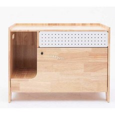 고양이 원목 화장실 반려묘 사막화방지 냄새차단 탈취, 1개