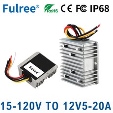 벅 자동차 전력 컨버터 스텝 다운 전압 조정기 24V 48V 60V 72V 84V 100 V 12 5A 10A 20A DC 48 60 72 볼트, DC 60V 72V 30-90V, DC 12V 5A 60W Max, 1개