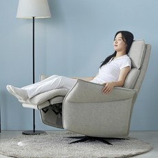 규수방 프리미엄 1인 전동 리클라이너 소파, 아이보리
