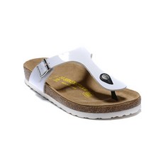 버켄스탁 Birkenstock 지제 Gizeh 코르크 슬리퍼 화이트