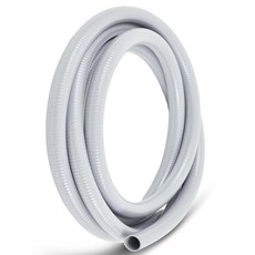 Tujoe 3.8cm x 0.4cm x 7.5m(1 1/2인치 x 0.1인치 x 25피트) 골판지 유연한 PVC 파이프 스케줄 40 PVC 강력하고 유연한 튜브 워터 호스 연못, Tujoe 3.8cm x 0.4cm x 7.5m(1 1, 1개